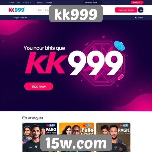 Mudanças na interface do usuário do site kk999